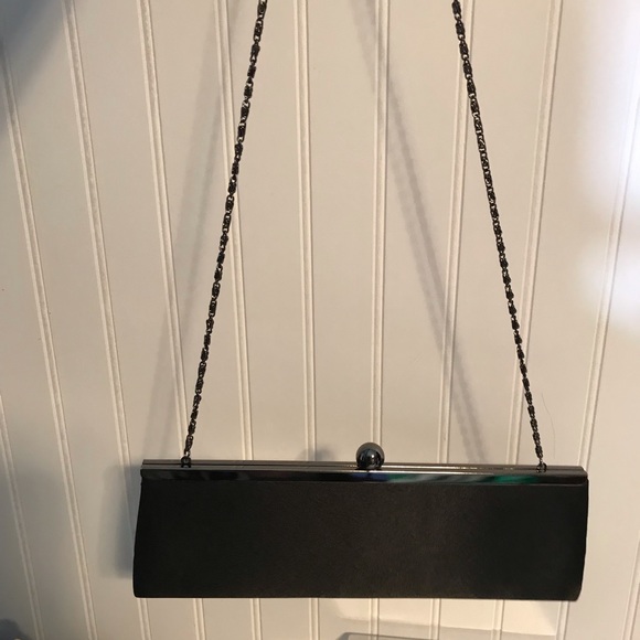 Sleek Elegant Jessica McClintock Black Handbag - Picture 3 of 8